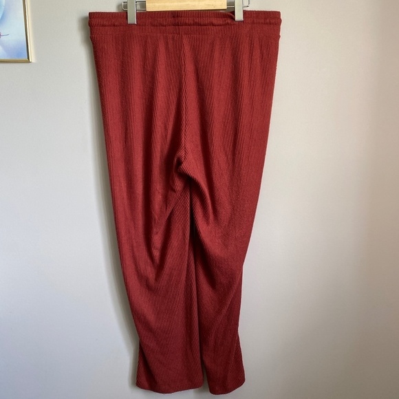 Torrid Sleep Women's Rusty Orange / Brown Sleep Lounge Pants Size 1X Ribbed - Picture 5 of 10